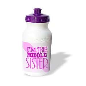   Baby   Im the Middle Sister Pink   Water Bottles