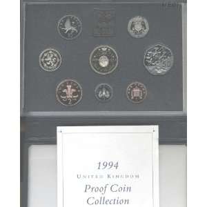  1994 United Kingdom Proof Coin Set in Holder coa 