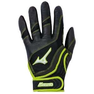  Mizuno Finch Premier G3 Batting Glove, X Small, Blk/Op.Yel 