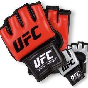  UFC BLACK/RED MMA FIGHT GLOVES SIZE LARGE Sports 