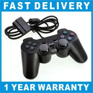   Controller JoyPad Gamepad For Sony PS2 Playstation 2 Black Wired New