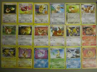 18 EEVEE evolution Pokemon cards lot rare collection Flareon Jolteon 