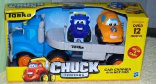Tonka Chuck & Friends *Car Carrier* & Hot Rod Set New 653569494058 