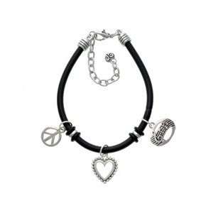   with Music Notes Black Peace Love Charm Bracelet [Jewelry] Jewelry