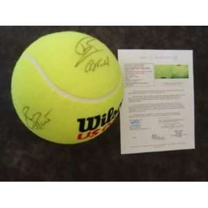   Nadal SIGNED Large Ball JSA COA   Autographed Tennis Balls Sports