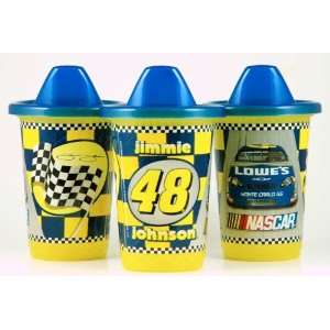  NASCAR Jimmie Johnson Re Usable Spill Proof Cups and Lids 