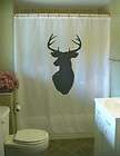 shower curtain stag head wall mount antler deer hunting returns