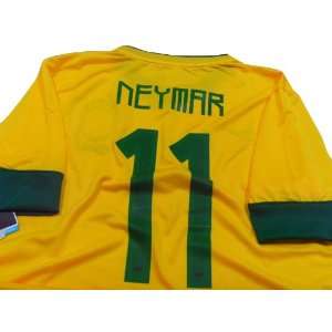  Neymar #11 Brazil Home Soccer Jersey 2012 13 Sports 