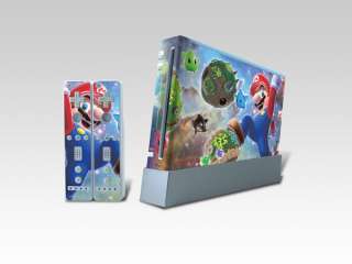Super Mario Sticker Skin Cover for Nintendo Wii Console  