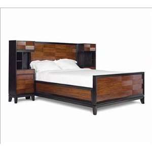   Magnussen Urban Safari Panel Bed with Pier Nightstands