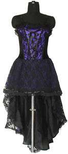 Gothic Corset Dress Long Purple PLus Size Sale 1480 XXL  