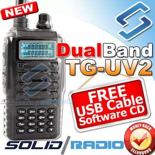 Esto es una nueva radio dual de banda TG UV2 con el cable del programa 