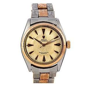 Mens ROLEX 14K Solid Gold Semi Bubbleback Automatic Oyster Perpetual 