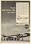 1946 United Airlines Route Map Mainliner 230 Photo Ad