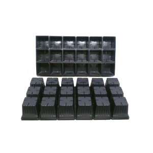  10 Plastic Seed Starting Trays   Each Tray Has 18 Cells 