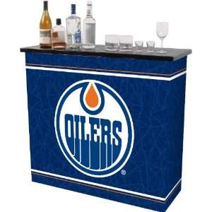    NHL Edmonton Oilers 2 Shelf Portable Bar w/ Case