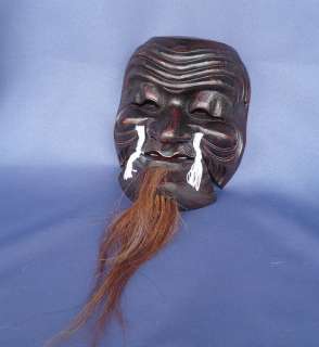 Hombres de madera de la máscara de tengu HANNYA de Buda Noh de OKINA 