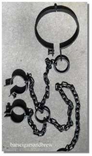 slave PRISON shackles handcuffs iron w antique look civil war prop 