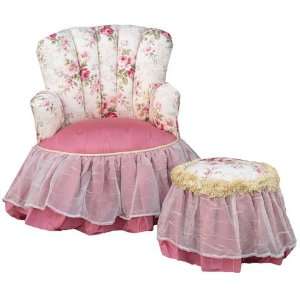  rose garden child princess chair pink