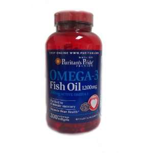  Puritans Pride Omega 3 Fish Oil 1200 mg / 200 Softgels 