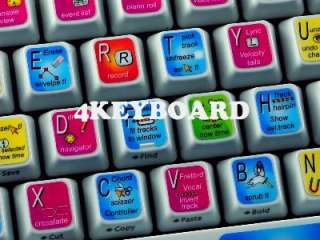 Cakewalk Sonar keyboard stickers are designed to improve your 