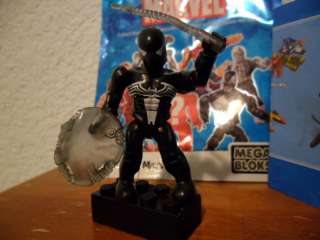 Mega Bloks Marvel Series 1 Black Spiderman Mini Figure  