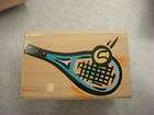 Rubber Stamp Sport Tennis Racket Ball Racquet Equipment
