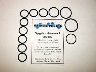 Spyder Compact 2000 O ring Oring Kit Paintball 4 kits  