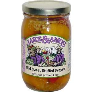 Jake & Amos Mild Sweet Stuffed Peppers Grocery & Gourmet Food