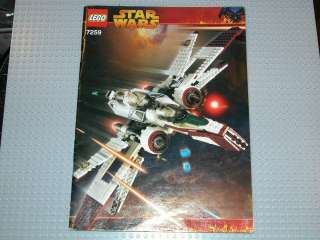 LEGO Star Wars INSTRUCTION MANUAL 7259 ARC 170 STRFTR  