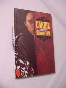 UNREAD CARRIE STEPHEN KING EARLY BCE wBRODART BOOK COVER 1974 NF/FINE 