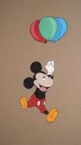 MICKEY MOUSE ** Handpainted Wallpaper Mural  