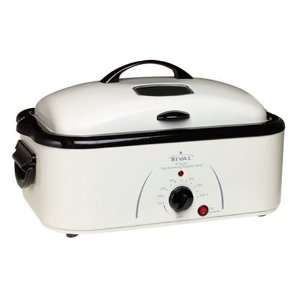  Rival RO183 18 Quart Top Browning Roaster Oven, White 