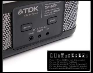 TDK XA 4604 Mini Dock Speaker Clock for iPod iPhone  