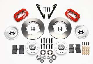 WILWOOD DISC BRAKE KIT,FRONT,70 78 CHEVY CAMARO,11,RED CALIPERS 