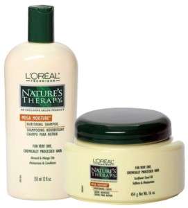 Loreal Natures Therapy Mega Moisture Shampoo + Hair Nurturing Creme 