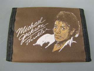 Vintage Michael Jacksons THRILLER Velcro Wallet Brown  