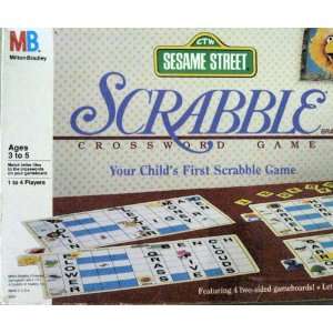   Sesame Street Scrabble Your Childs First Scrabble Game Toys & Games