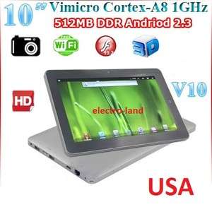 NEW 10.2 GOOGLE ANDROID 2.2 TOUCH SCREEN TABLET PC   
