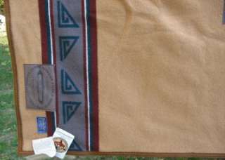 Pendleton Indian Beaver State Hopi Trail Vintage Unused Blanket  