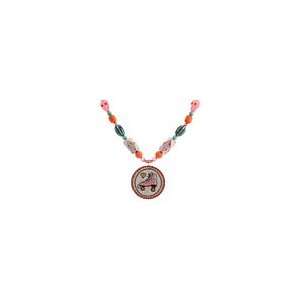   Tarantino Multi Beaded Necklace W/Roller Skate Necklace Jewelry