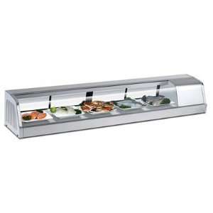 Turbo Air SAKURA 70L 6 Stainless Steel Counter Top Refrigerated Sushi 