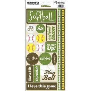   Signature Series Sport Stickers Softball Phrase Arts, Crafts & Sewing