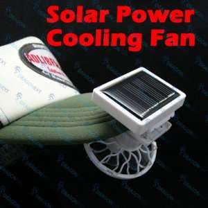  Mini Solar Power Energy Panel Clip On Cooling Fan For Hat 