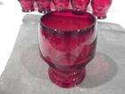 1950 Set of 6 Viking Glass Ruby Red Georgian Elegant Glasses 