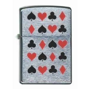  Zippo Card Suits  Brushed Chrome: Sports & Outdoors