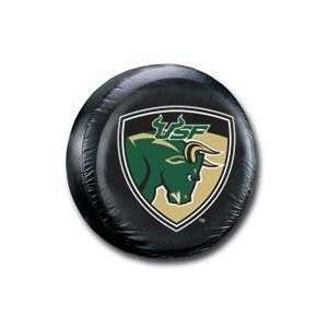South Florida Bulls Black Spare Tire Cover   College Tire Covers 