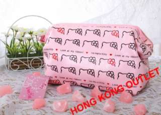 Hello Kitty Pink Cosmetic Pencil Bag Case Sanrio M24  