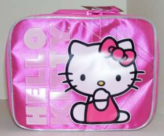 HELLO KITTY 13pc School Set Backpack,Lunchbox,Supplies Pink/Satin New 