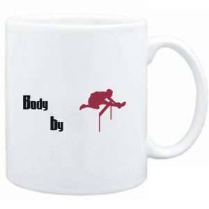    Mug White  BODY BY Track And Field  Sports